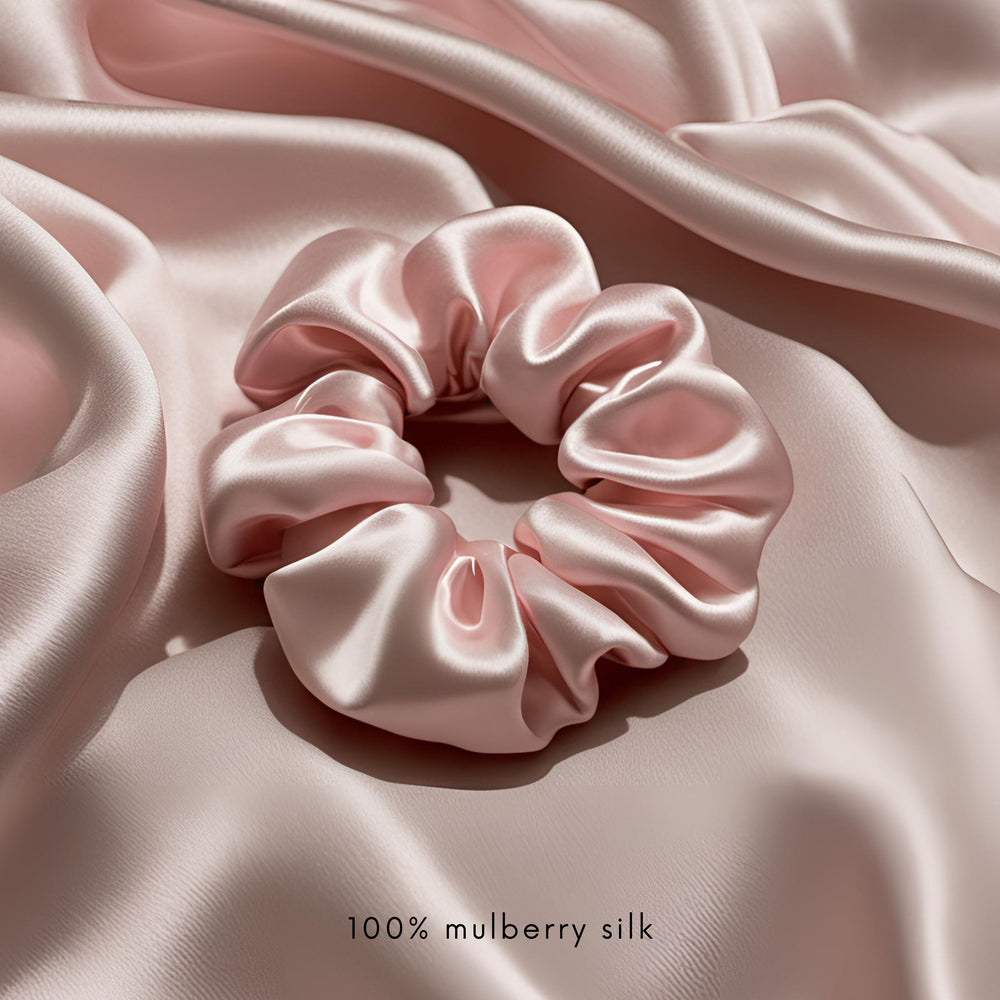 100% mulberry silk scrunchie