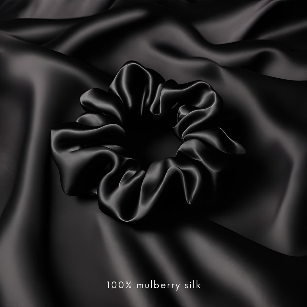 100% mulberry silk scrunchie